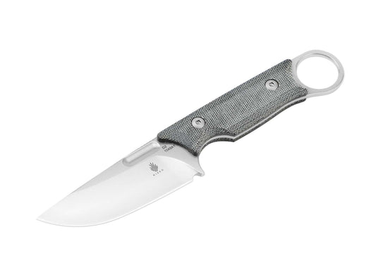 Cutit Cabox Micarta Black Kizer- Lama D2 Droppoint, Maner Micarta ergonomic