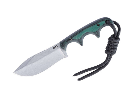 Cuțit CRKT Minimalist Nessmuk Micarta Green – Compact, Ergonomic și Perfect pentru Control