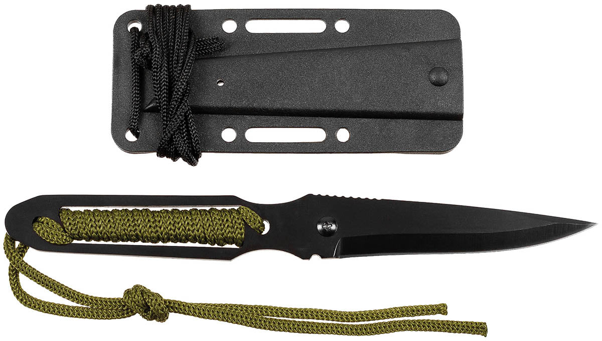 Cuțit cu lamă fixă "Action II" Negru FoxOutdoor - Oțel 3Cr13, 20 cm