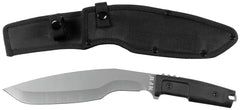 Cuțit cu lamă fixă Buschmesser "Kukri" Negru MFH - Lamă oțel 3Cr13MoV, Acoperire titan