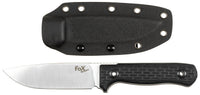 Cutit cu lama fixa "Bushcraft" Negru FoxOutdoor - 3Cr13MoV, Full Tang
