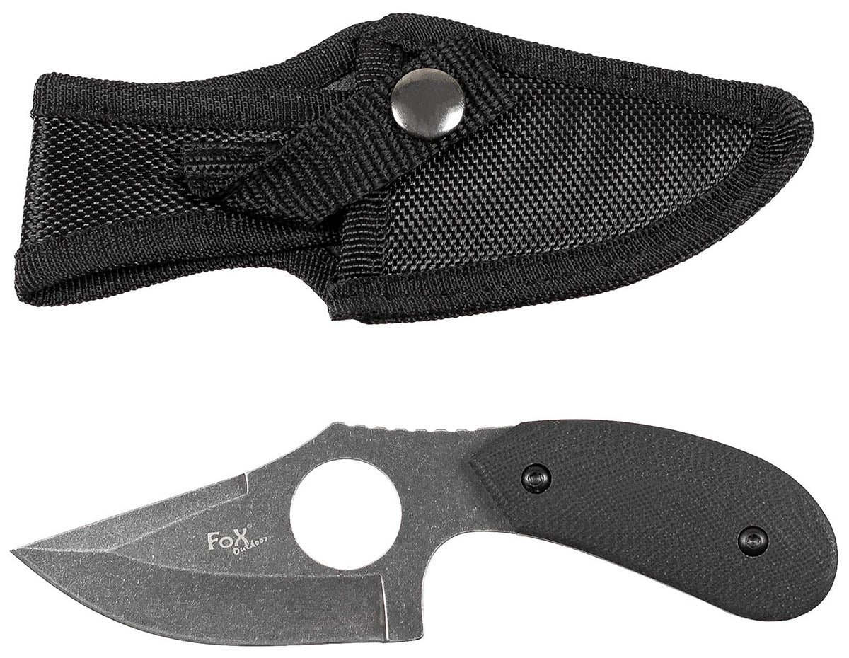 Cuțit cu Lamă Fixă Messer Fox Outdoor – Lamă 8,5 cm, Plăsele G10