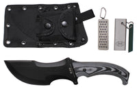 Cutit cu Lama Fixa "Operation Kodiak" Negru MFH - Lama Curbata, Maner Micarta