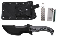 Cutit cu Lama Fixa "Operation Kodiak" Negru MFH - Lama Curbata, Maner Micarta