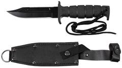 Cuțit Cu Lamă Fixă Pilotenmesser Negru FoxOutdoor - Lamă 3Cr13, Mâner cauciuc