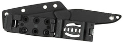 Cuțit cu Lamă Fixă "Raven" Negru FoxOutdoor - Construcție Full Tang, Teacă Kydex