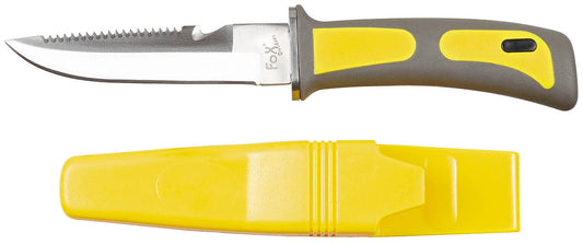 Cuțit cu Lamă Fixă Scufundare Galben-Negru FoxOutdoor - Lama 3Cr13, Cutter Centură