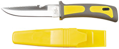 Cuțit cu Lamă Fixă Scufundare Galben-Negru FoxOutdoor - Lama 3Cr13, Cutter Centură
