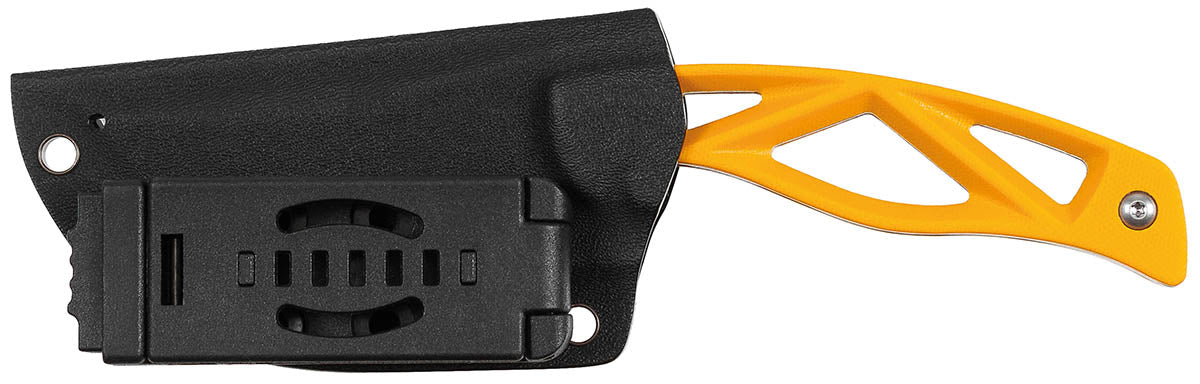 Cuțit cu Lamă Fixă "Skeleton" Negru FoxOutdoor - Full Tang, Teacă Kydex
