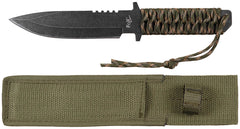 Cuțit cu Lamă Fixă Tactic Camo FoxOutdoor - Oțel 3Cr13, L. totală 28cm