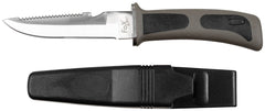 Cuțit cu lamă fixă Tauchermesser Negru FoxOutdoor - Lamă mixtă, Lungime 23cm
