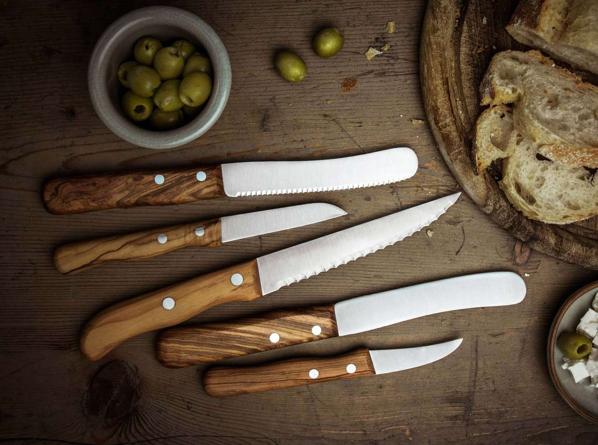 Cutit de bucatarie Böker Classic Vegetable Knife Olive- Solingen, Lemn Maslin