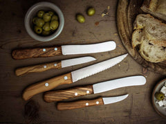 Cutit de bucatarie Böker Classic Vegetable Knife Olive- Solingen, Lemn Maslin