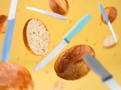 Cutit de bucatarie Böker Plus Sandwich Knife Light Blue- Lama Zimtata, Ergonomic