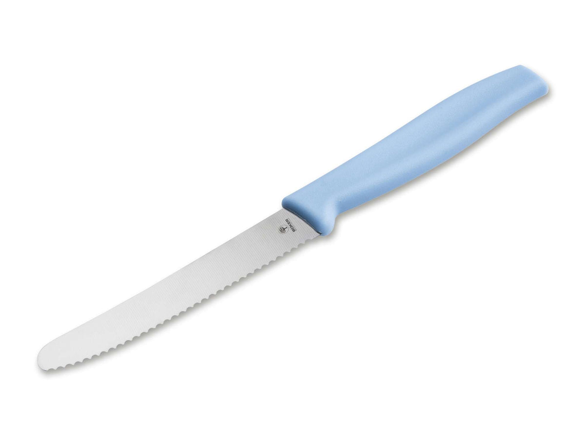 Cutit de bucatarie Böker Plus Sandwich Knife Light Blue- Lama Zimtata, Ergonomic
