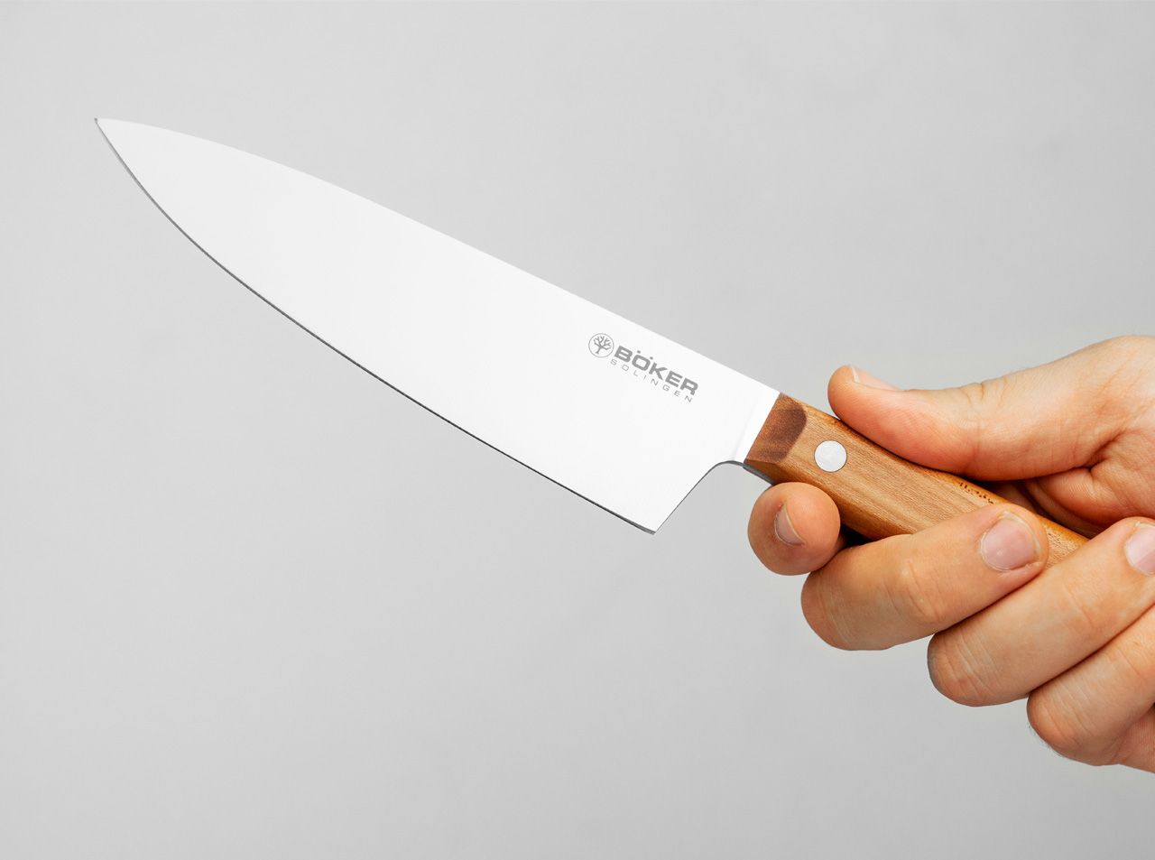 Cutit de bucatarie Cottage-Craft Chef's Knife Small Böker- Otel C75, Lemn Prun