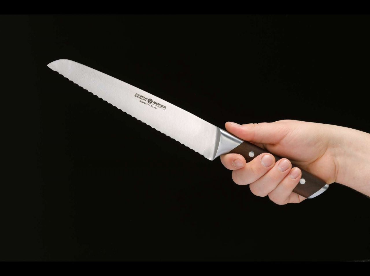 Cutit de bucatarie Plus Forge Wood Bread Knife Böker- Lama Zimtata, Artar