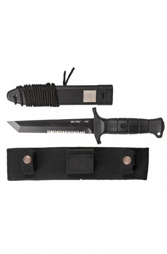 Cuțit de Luptă Mil-Tec German KM 2000 – Lamă 16,5 cm, Oțel 440A