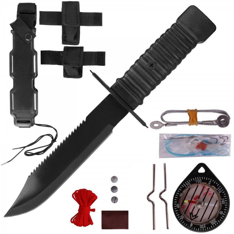Cuțit de Supraviețuire Mil-Tec Special Forces – Lamă 18,5 cm, Kit Inclus