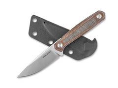 Cutit Dex Micarta Natural & Green Real Steel- Lama K110, Maner Micarta
