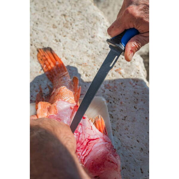 Cuțit Filetat Teflonat Mustad 23cm - Lama Antiaderentă, Teacă Inclusă - 4