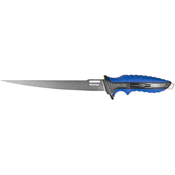Cuțit Filetat Teflonat Mustad - Lamă 20.3cm, Teacă Inclusă - 1