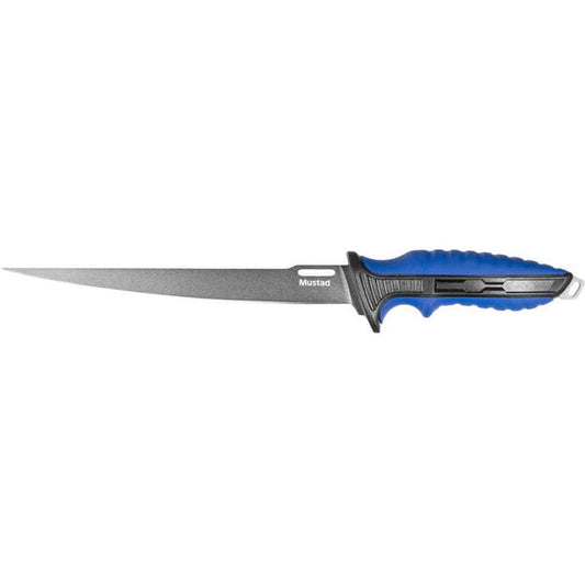 Cuțit Filetat Teflonat Mustad - Lamă 20.3cm, Teacă Inclusă - 1