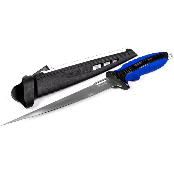 Cuțit Fillet Knife Mustad - Lamă flexibilă, Mâner ergonomic, 22.8cm - 2