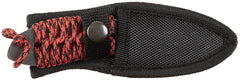 Cuțit Fix "Redrope" Negru/Roșu FoxOutdoor - Oțel 3Cr13, L. 15.5 cm