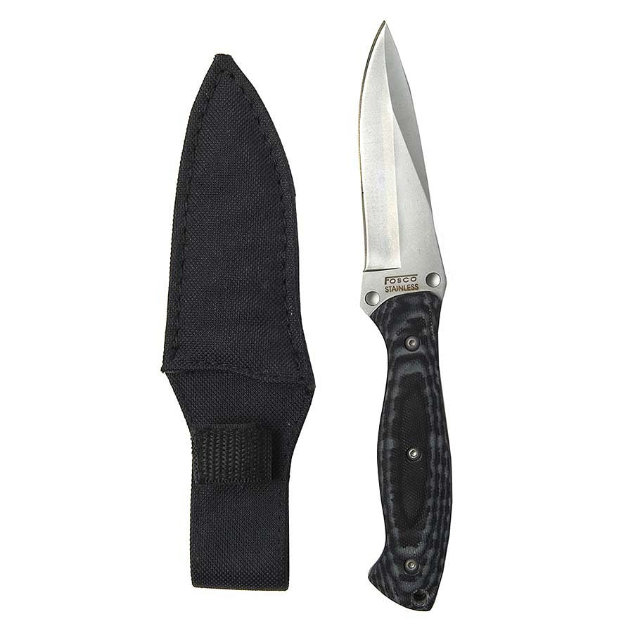 Cuțit Fixed Blade Arrow mes + hoes Negru - Robust și Gata de Acțiune