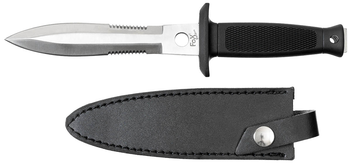 Cuțit Fixed Blade Dublu Tăiș FoxOutdoor - Oțel 3Cr13, Lungime 25cm