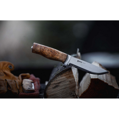Cuțit GT New Helle - Lamă Fixă, Teacă din Piele, Outdoor - 4