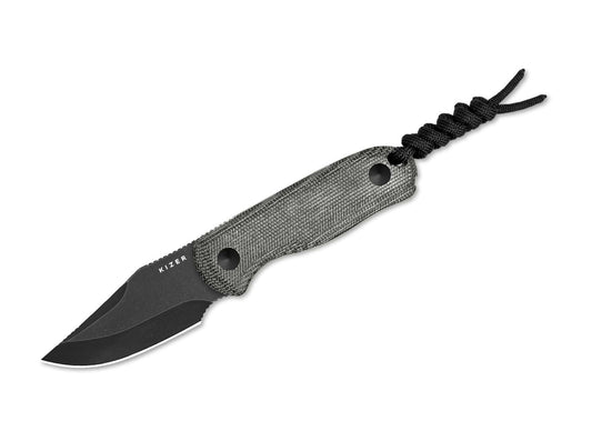 Cuțit Kizer Drop Bear Fixed AEB-L Grey Micarta