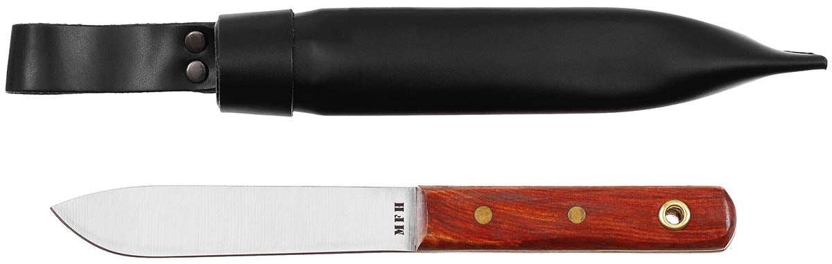Cuțit marinăresc BW mâner lemn MFH - Lamă 3Cr13, L. totală 23.5 cm