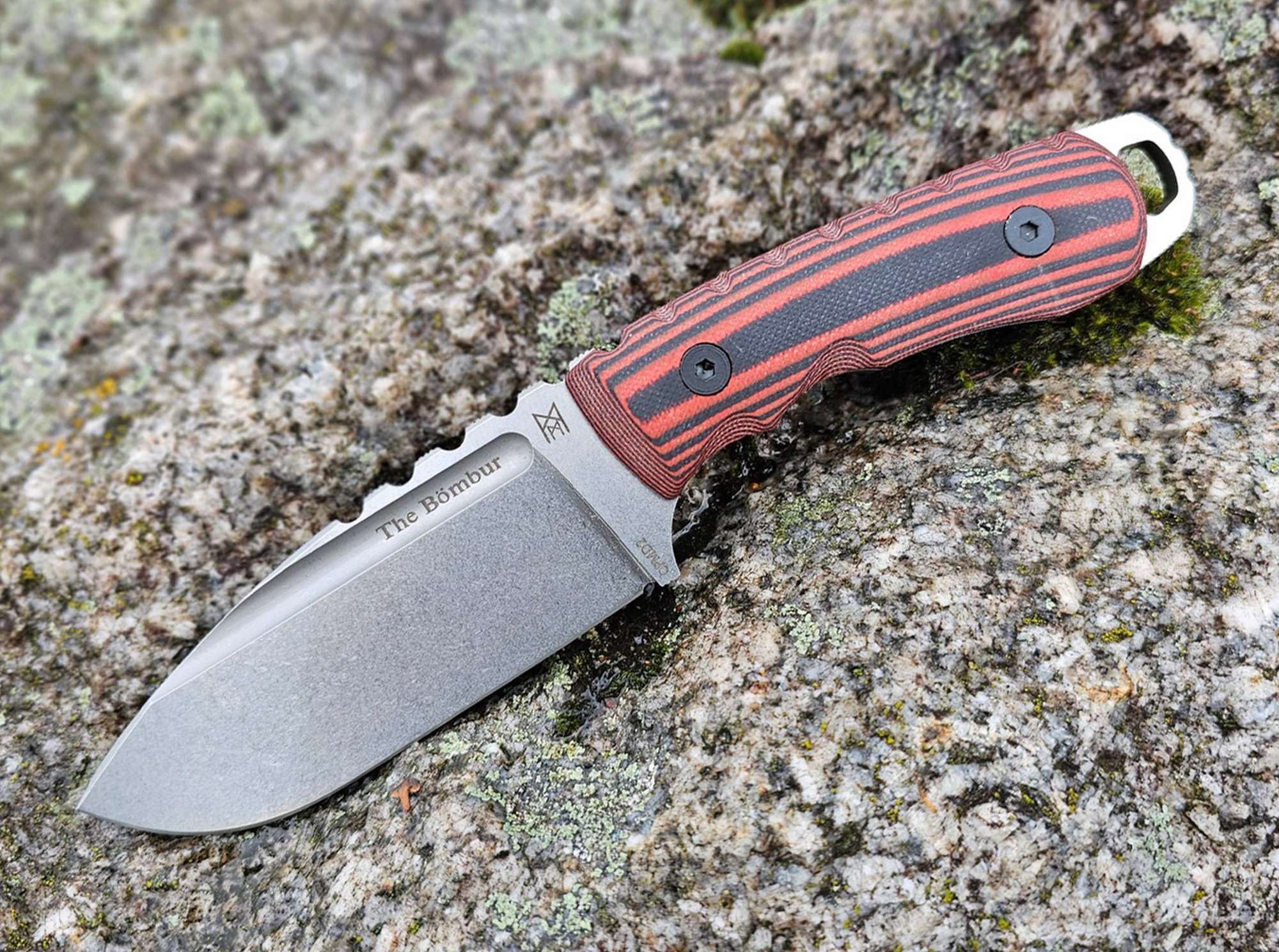Cutit Midgards Messer Bömbur Fixed Balance Line Boker- Drop-Point, Full Tang