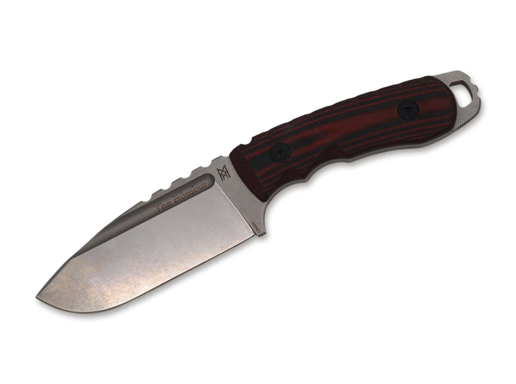 Cutit Midgards Messer Bömbur Fixed Balance Line Boker- Drop-Point, Full Tang