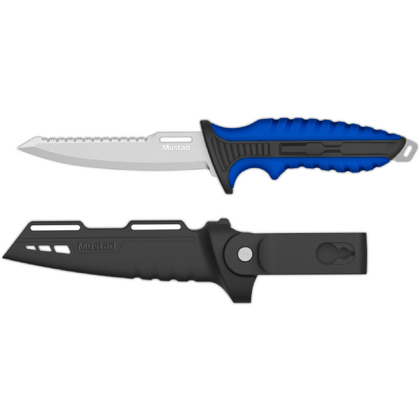 Cuțit MUSTAD Stainless Steel Bait 12.7cm - Lama Durabilă, Teacă Inclusă - 1