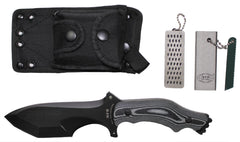 Cuțit "Operation Scorpion" Negru MFH - Lamă Tanto, Mâner Micarta