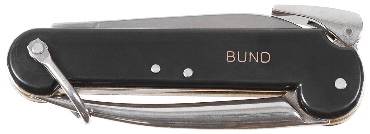 Cuțit Pliabil BW Marină Marlinspike Negru MFH - Lamă 7.7cm, Marlinspike blocabil