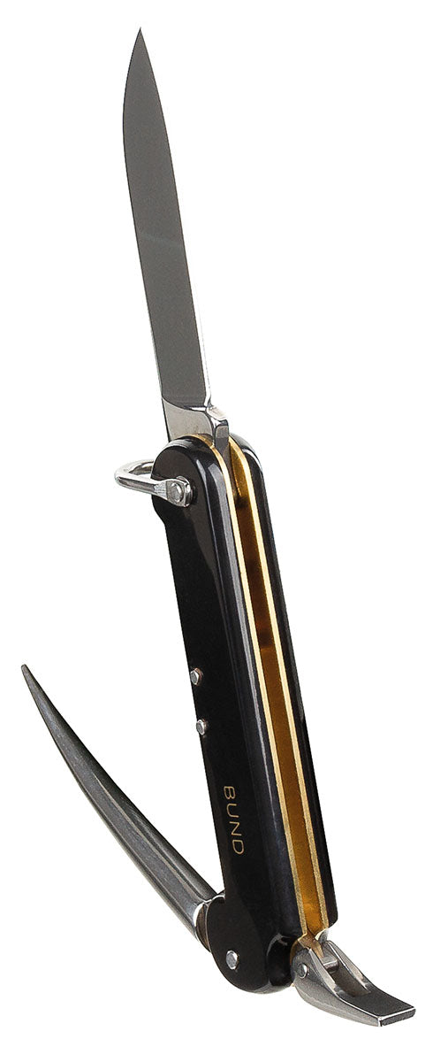 Cuțit Pliabil BW Marină Marlinspike Negru MFH - Lamă 7.7cm, Marlinspike blocabil