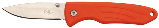 Cuțit Pliabil Einhand Portocaliu FoxOutdoor - Lamă 8cm, Mâner TPR