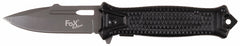Cuțit Pliabil "Snake" Einhand Negru FoxOutdoor - Deschidere One-Hand, Mâner Metal