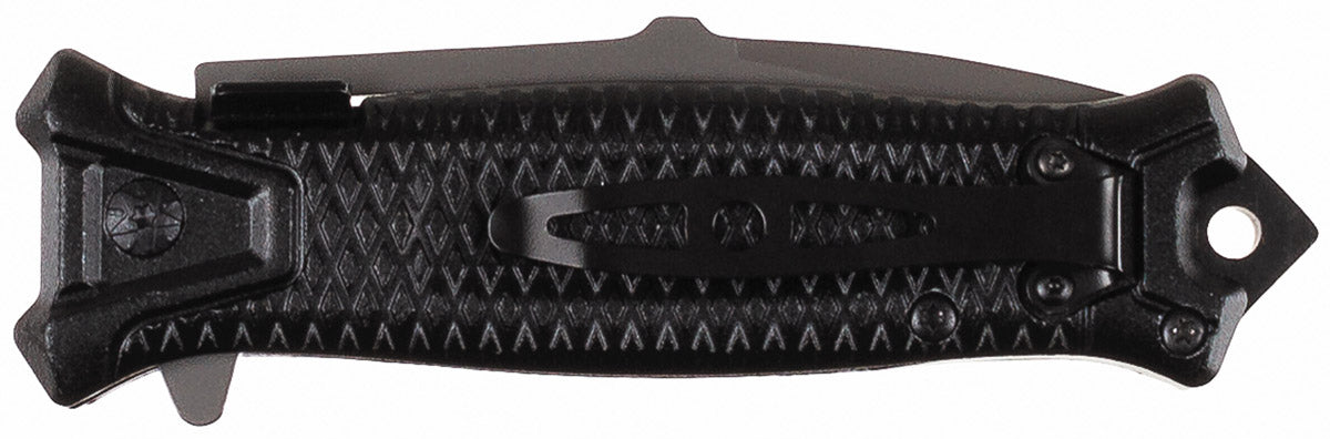 Cuțit Pliabil "Snake" Einhand Negru FoxOutdoor - Deschidere One-Hand, Mâner Metal
