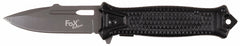 Cuțit Pliabil "Snake" Einhand Negru FoxOutdoor - Deschidere One-Hand, Mâner Metal