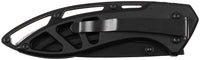 Cuțit Pliabil Tactic Negru FoxOutdoor - Lamă 3Cr13MoV, Mâner Metal Perforat