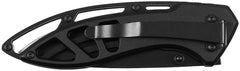 Cuțit Pliabil Tactic Negru FoxOutdoor - Lamă 3Cr13MoV, Mâner Metal Perforat