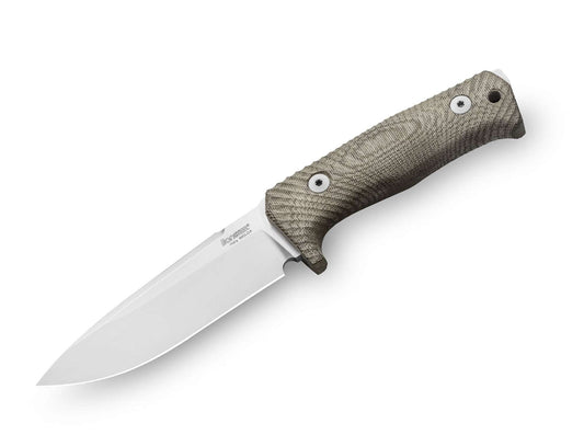Cutit T5 Micarta Green LionSteel- Maner Solid, Otel Niolox