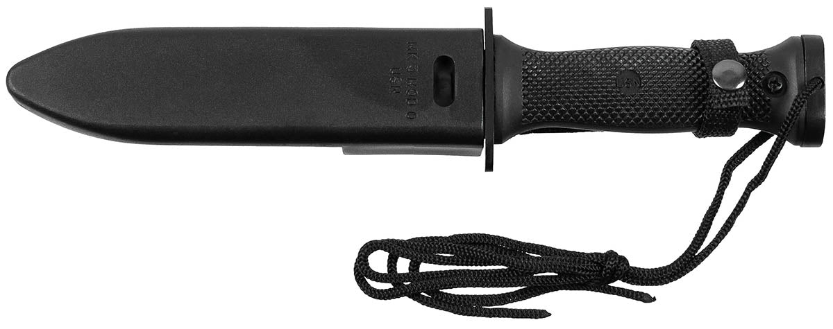 Cuțit Tactic MK3 Negru MFH - Lamă Oțel 3Cr13, Mâner Plastic
