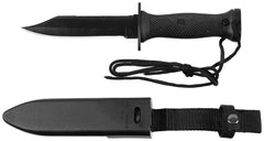 Cuțit Tactic MK3 Negru MFH - Lamă Oțel 3Cr13, Mâner Plastic