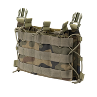 Panou Frontal Guardian Flap Helikon-Tex Woodland NIR – 3 Încărcătoare, MOLLE - poza 4